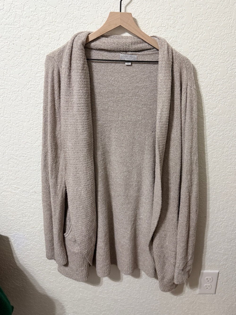 Barefoot Dreams Light Beige Open-Front Women's Cardigan